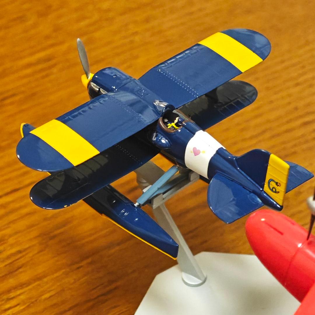 半完成塗装済み 紅の豚 サボイア S.21 試作戦闘飛行艇 カーチス R3C