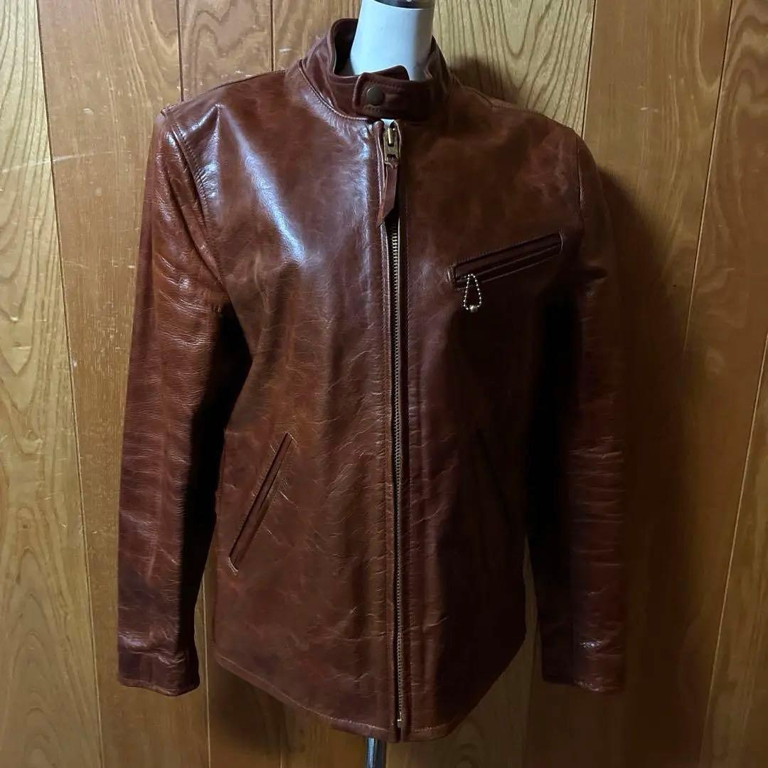 Y2レザー日本製♡馬革　高級　高品質　メンズ　革ジャン　本革ジャケット