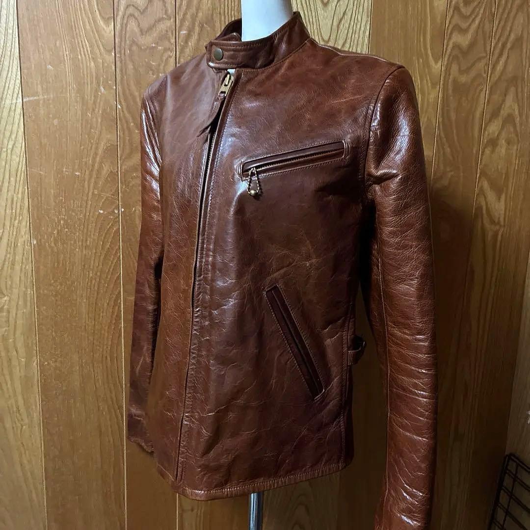 Y2レザー日本製♡馬革　高級　高品質　メンズ　革ジャン　本革ジャケット