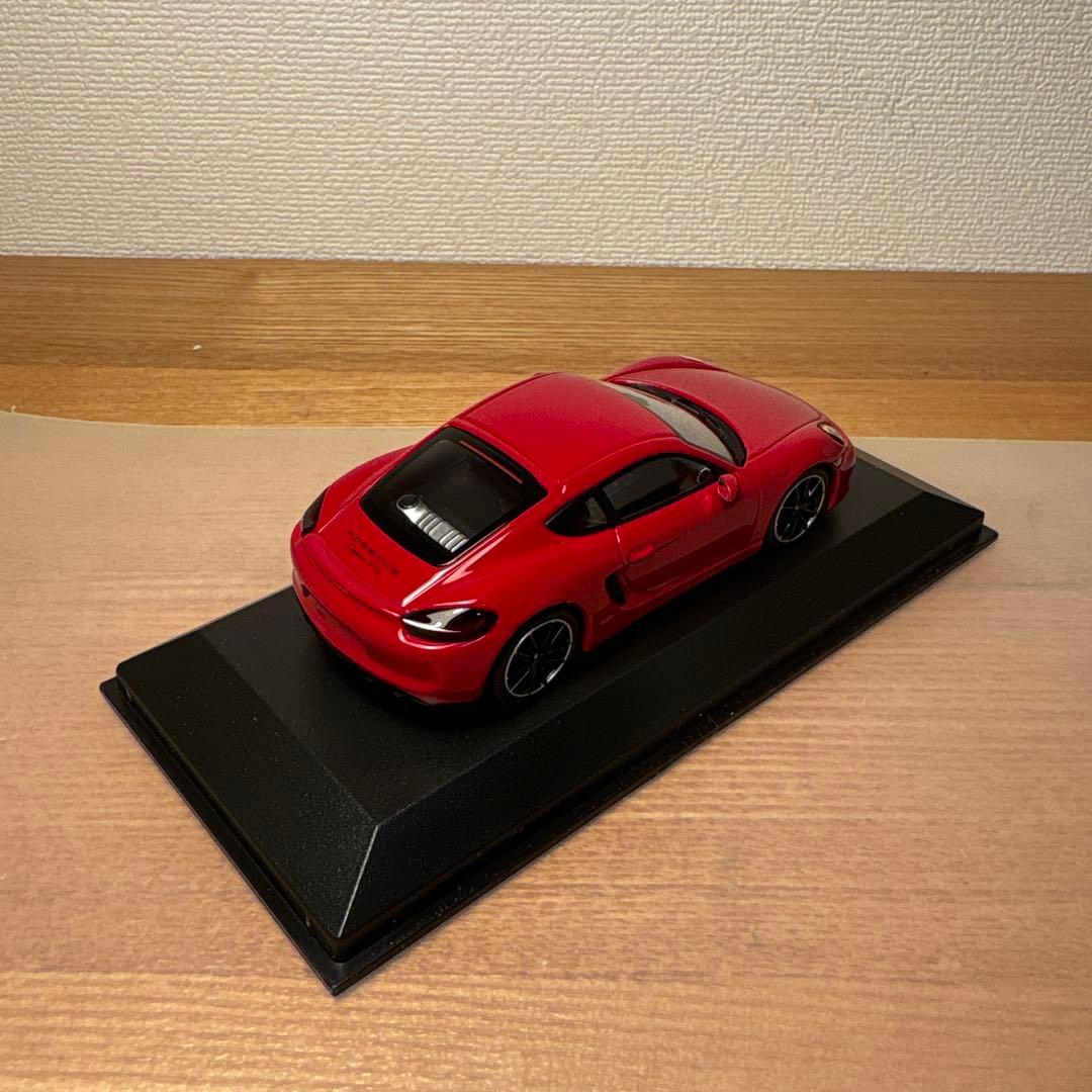 ミニチャンプス　ポルシェ　981 ケイマン　GTS 1/43 ミニカー　レッド