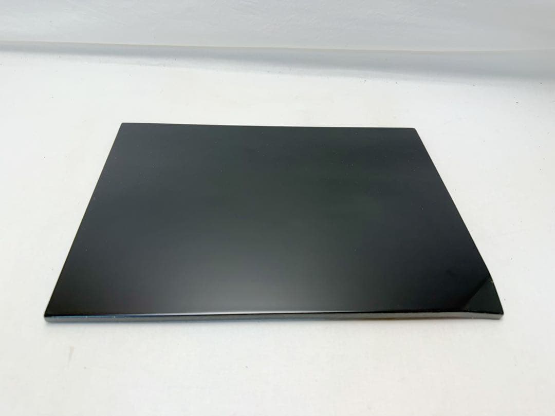 未使用 懐石道具 塗師 表完造 木製黒真塗 糸目爪紅 折敷膳 5客揃 共箱