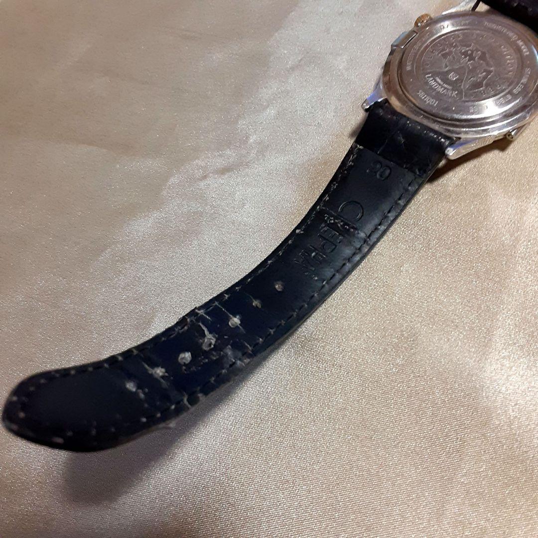 レビュートーメン　ランドマーク　方位計 デイト　メンズ腕時計　稼働品