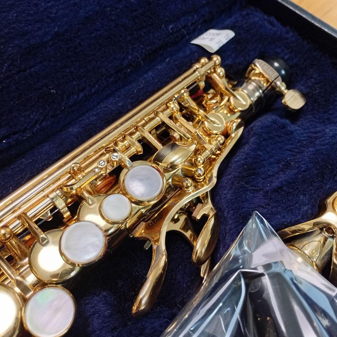②【麗音良品】YAMAHA YSS-875EX 純正ケース等完備ソプラノサックス