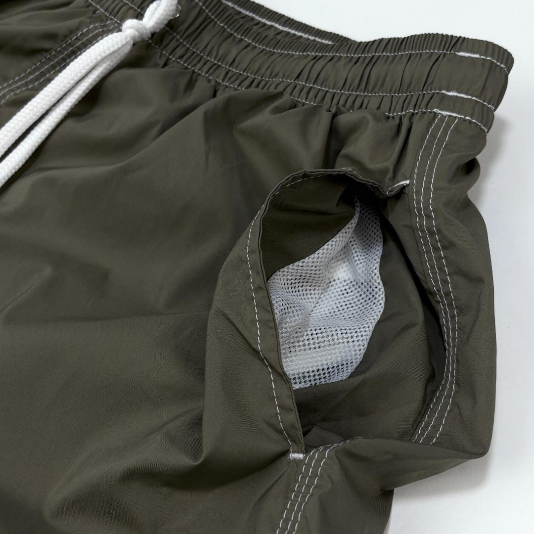 新品 FEDELI フェデーリ Madeira スイムショーツ S 水着 カーキ