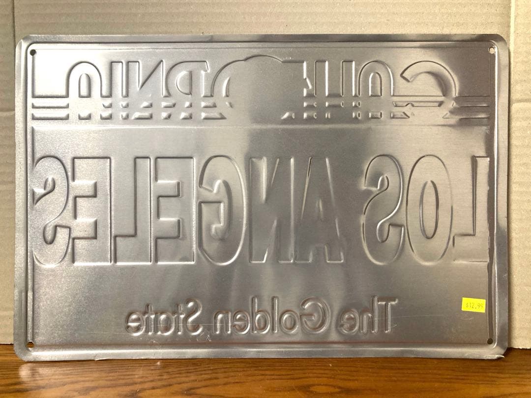 90年代 ビンテージ USA製 カリフォルニア ロサンゼルス ナンバープレート