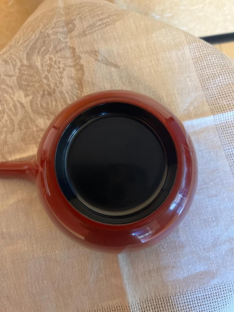 (お値下げ）漆塗り片口酒器めずらしい蓋つき