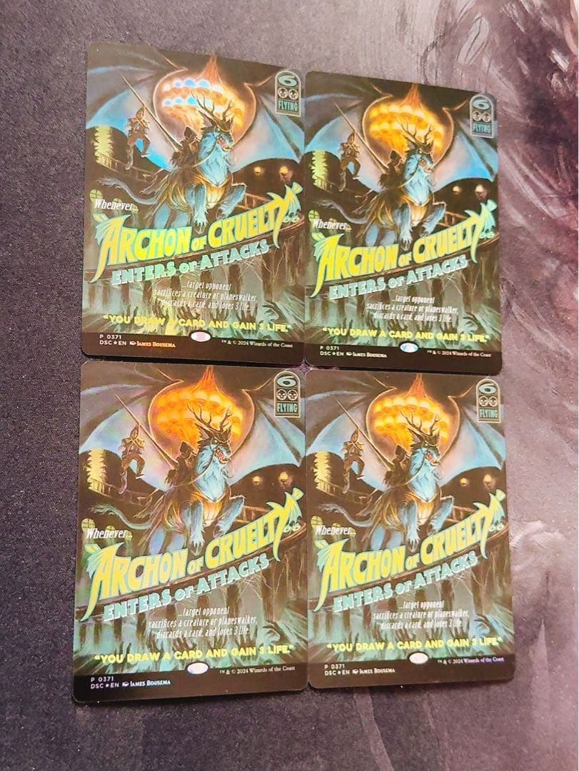 【ショーケースfoil】残虐の執政官　英語　4枚セット