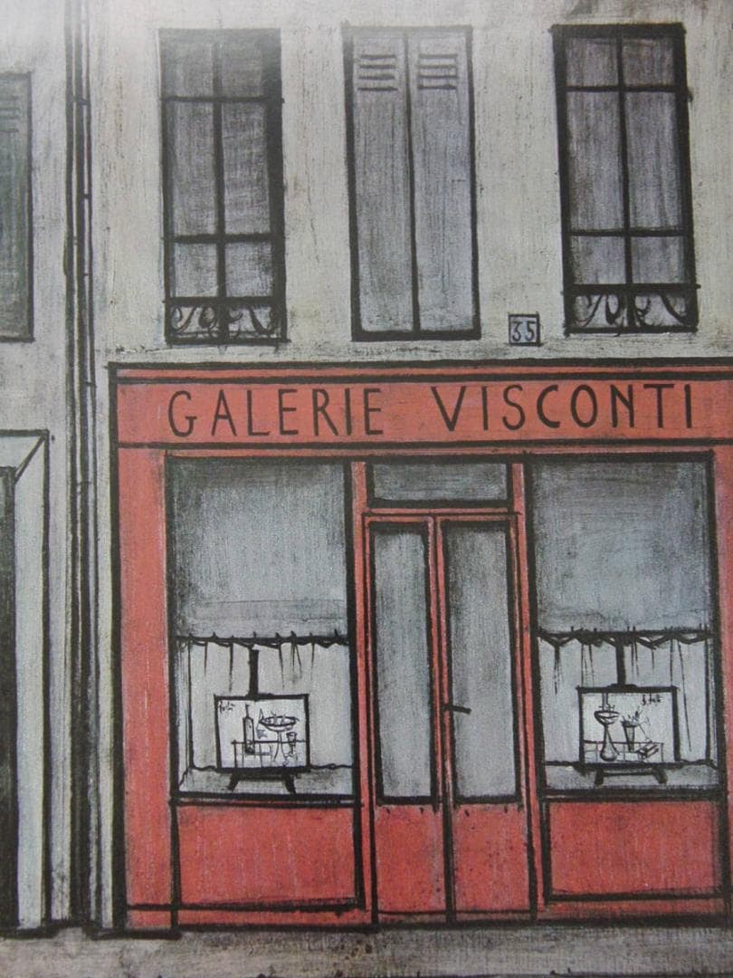 ベルナール・ビュッフェ、「Galerie Visconti」、希少画集の額装画