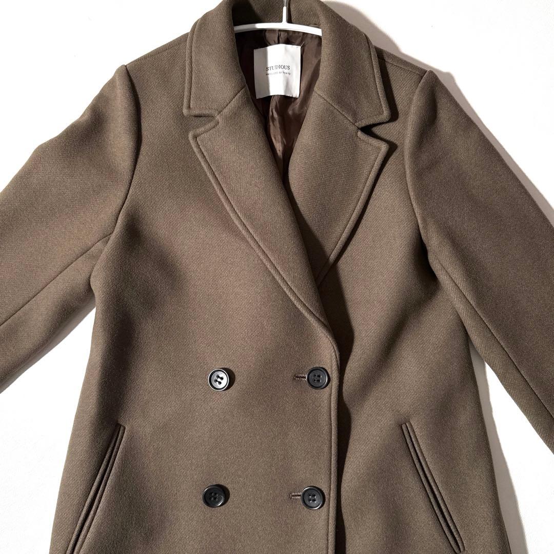 STUDIOUS ロングコート ウール チェスターコート カシミヤ