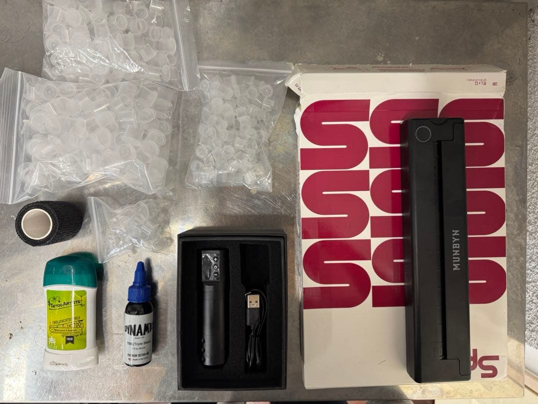 最終値下げワイヤレス　タトゥーマシーン　プリンター　セット