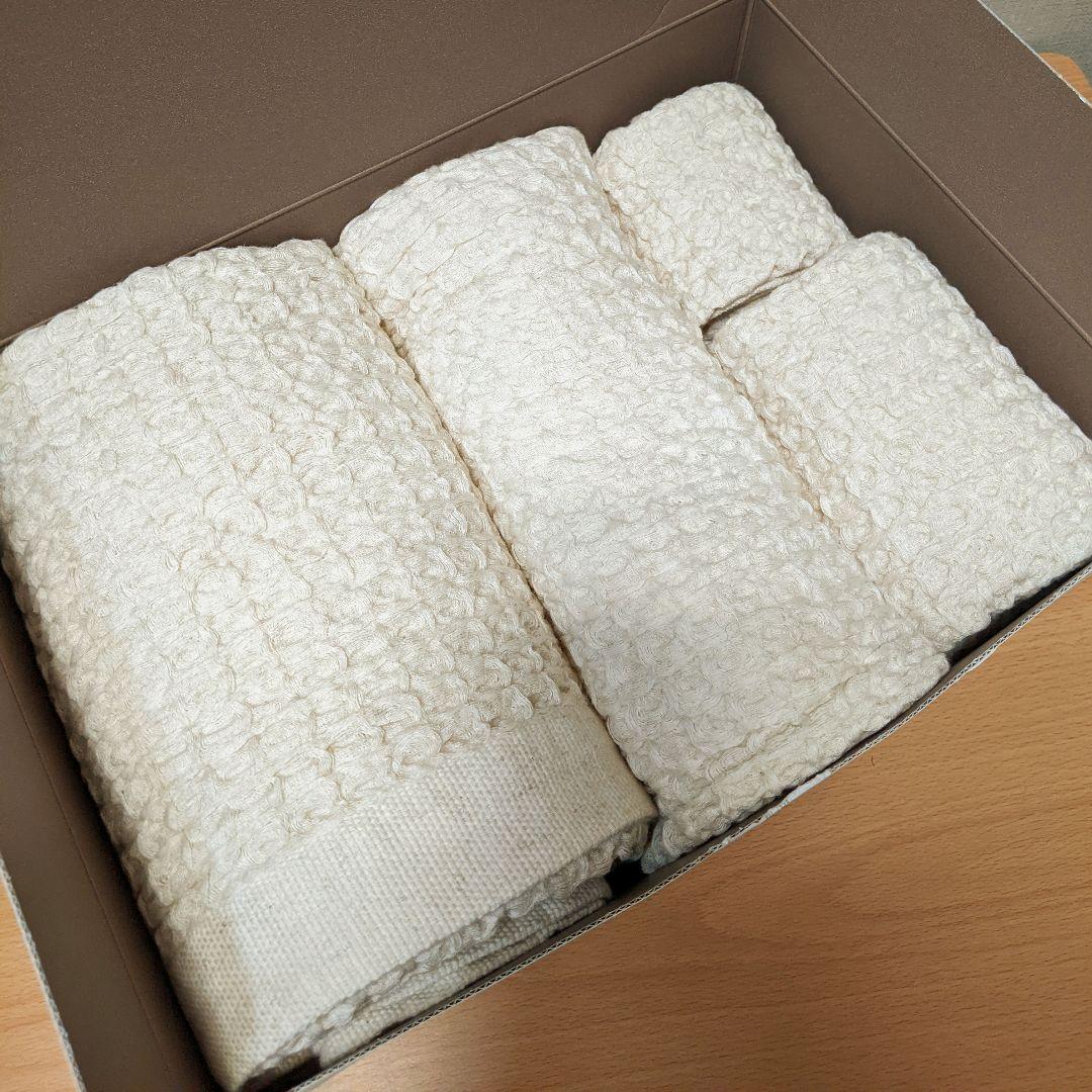 コンテックス コットンリネンワッフル タオルセット 4枚セット