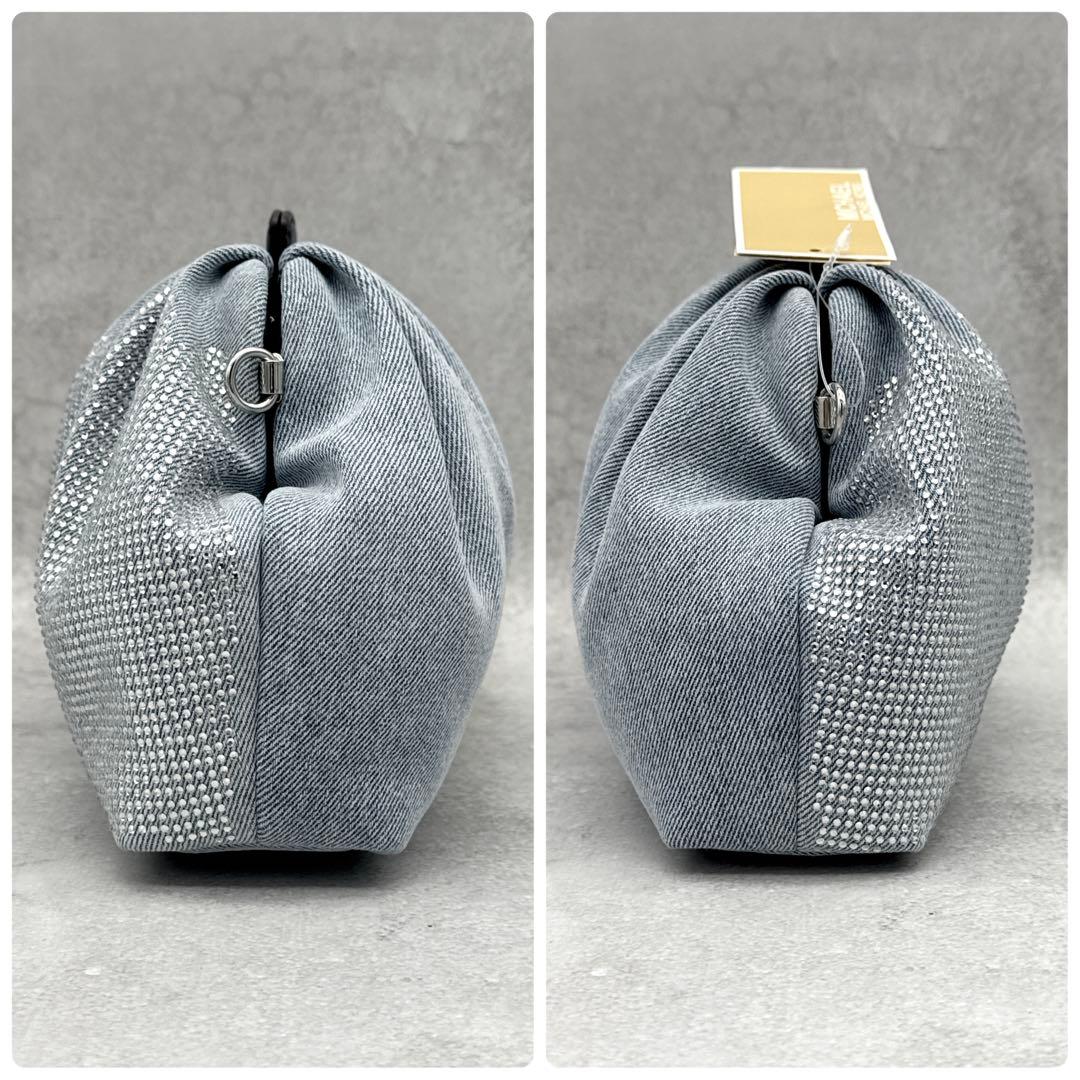 未使用タグ付 マイケルコース 3wayバッグ NOLA デニム ラインストーン