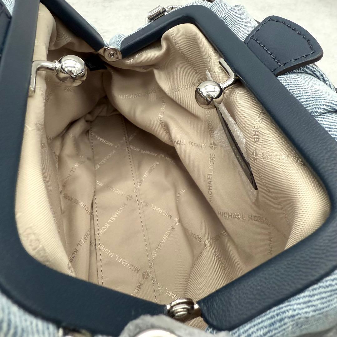 未使用タグ付 マイケルコース 3wayバッグ NOLA デニム ラインストーン