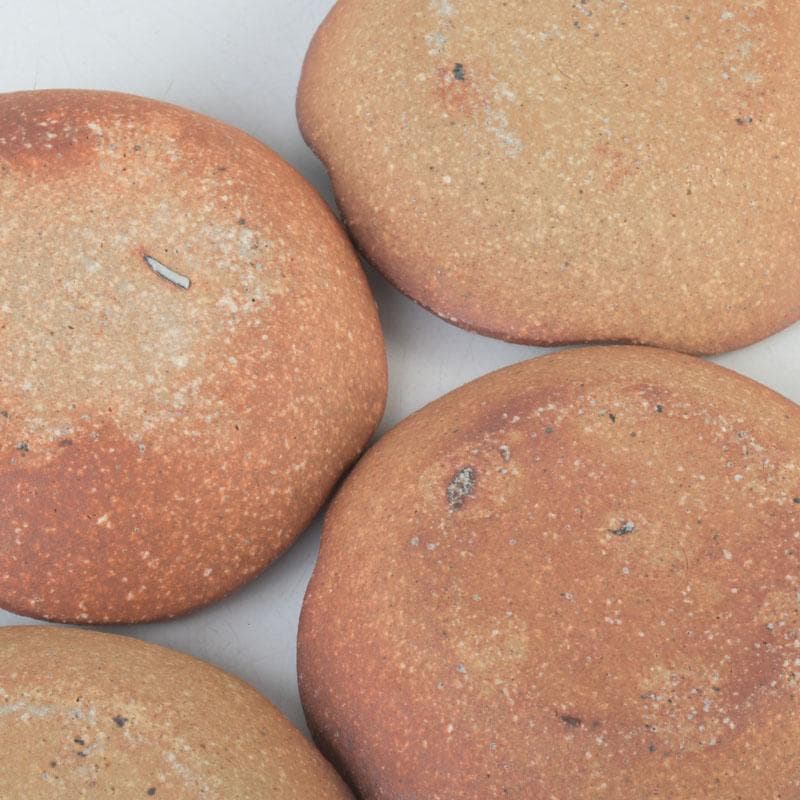 茶道具　信楽焼　高橋楽斎造　ネジ梅　小皿　五客　共箱　V　9662