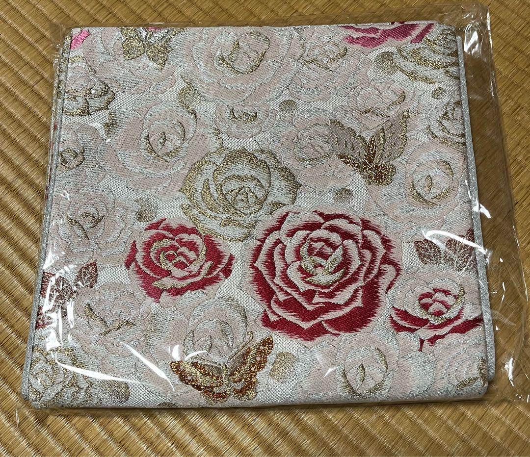 振り袖セット　帯付き　ブラック・バラ・蝶・ラメ入り　期間限定値下げ