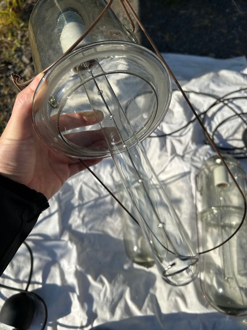 ピーター・アイビー　ライトカプセル　L クリアガラス ペンダントライト セット