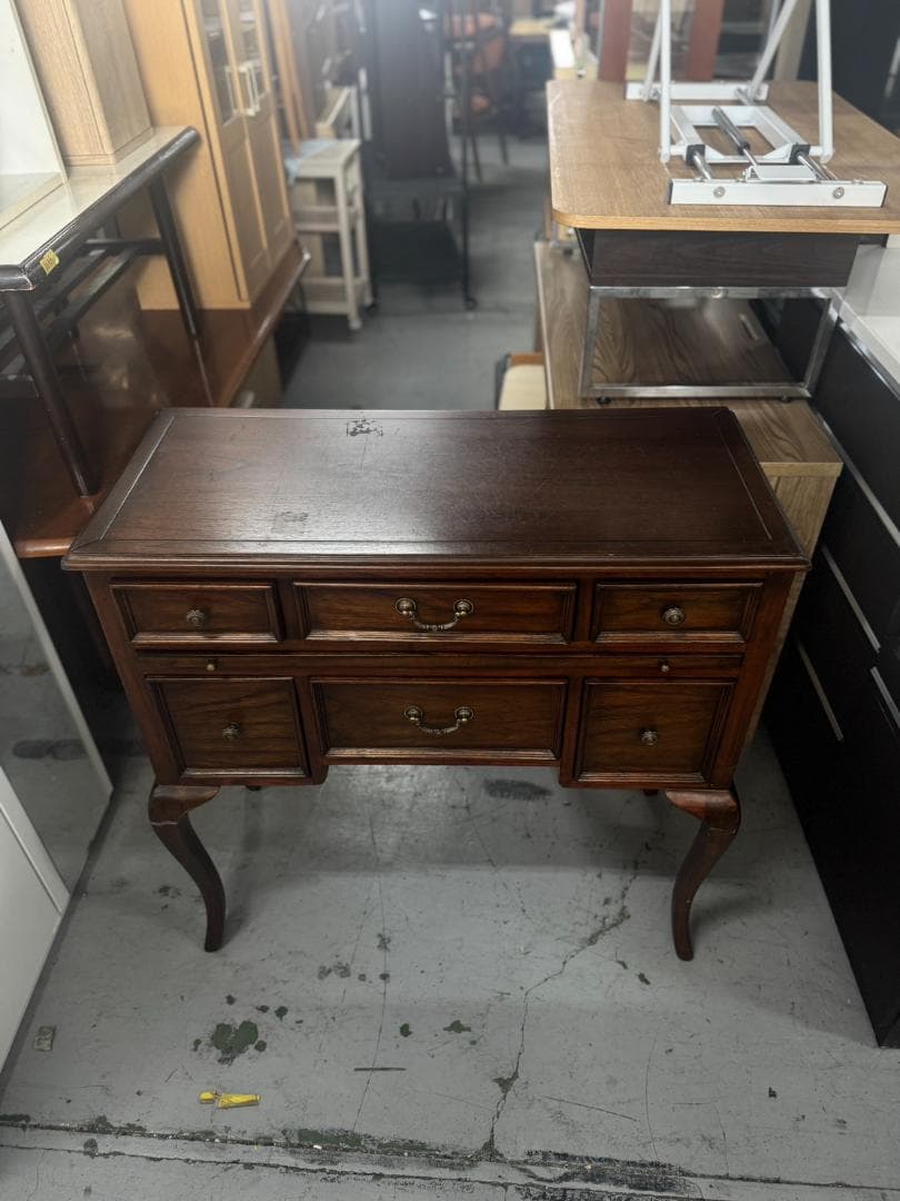 クラシックスタイル文机 ダークブラウン 174