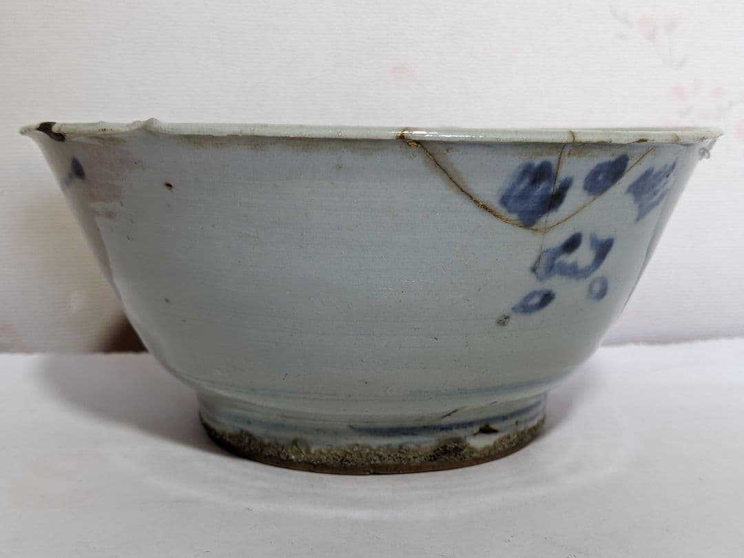 ♦中国古美術品 古陶磁 清時代 染付 山水図鉢 碗 古玩 レア物 骨董品