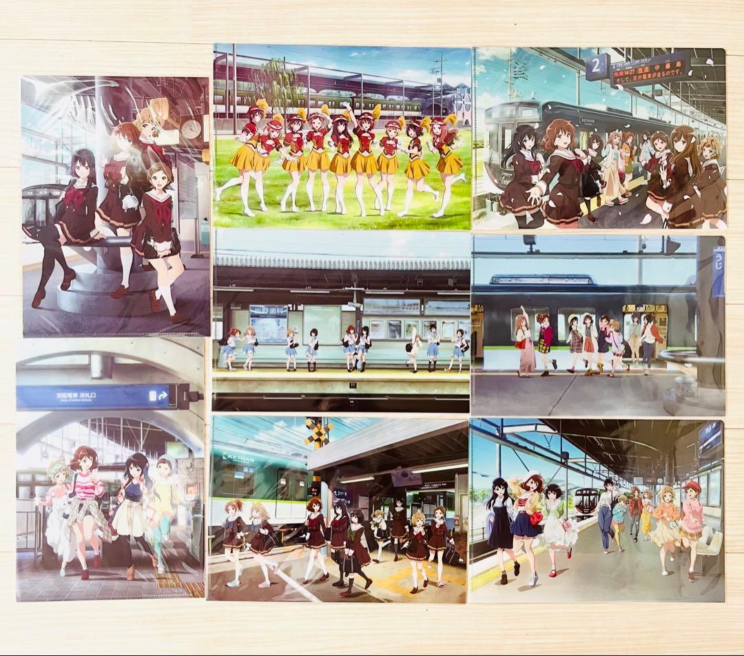 ひらかたパークコラボ　ひらパー　響け！ユーフォニアム　クリアファイル　コンプ