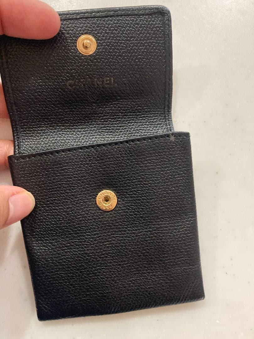 CHANEL ブラックレザー ケース