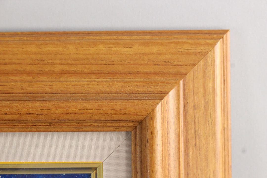 No5298 額装　深津静男　「ドリームキャット I」　油彩画4号　送料無料