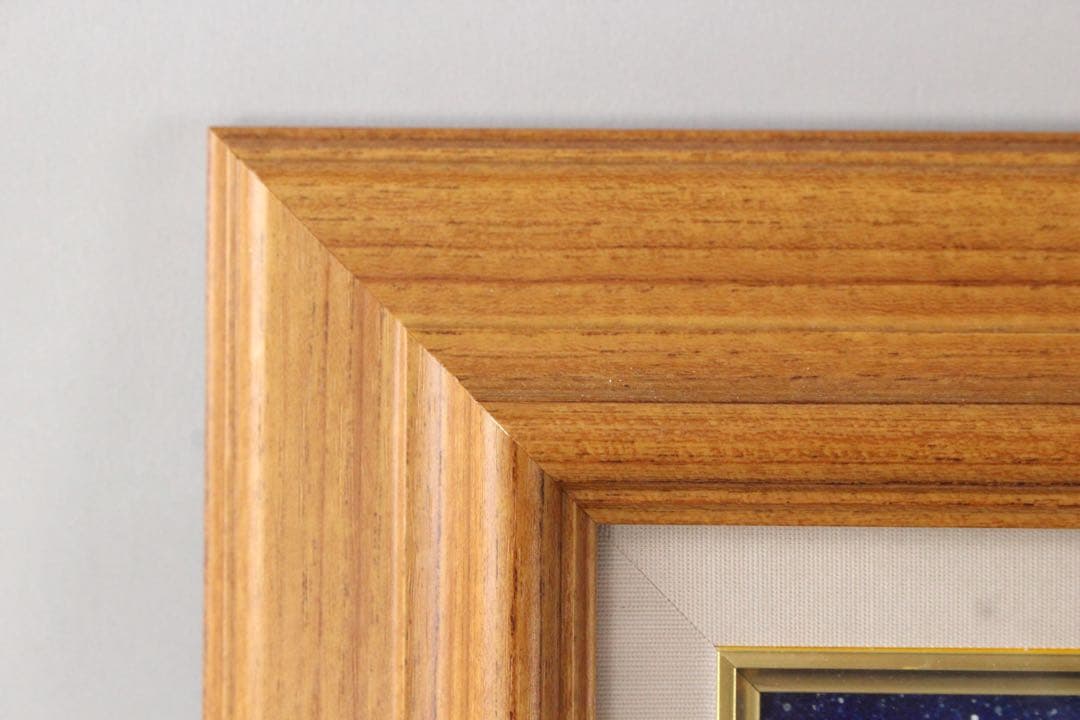 No5298 額装　深津静男　「ドリームキャット I」　油彩画4号　送料無料