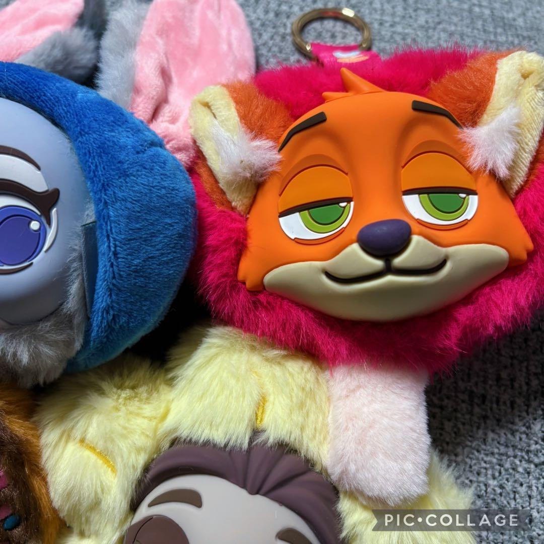 ズートピア　マスコットキーチェーン　四種セット