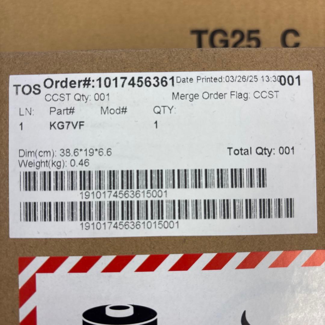 Dell 60Wh バッテリー KG7VF F3YGT