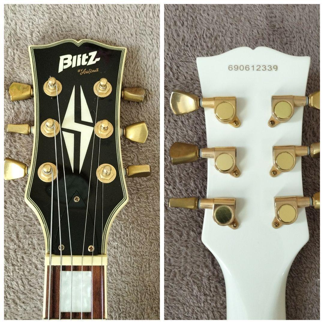 【美品】Blitz ブリッツ レスポールカスタム　クリームホワイト
