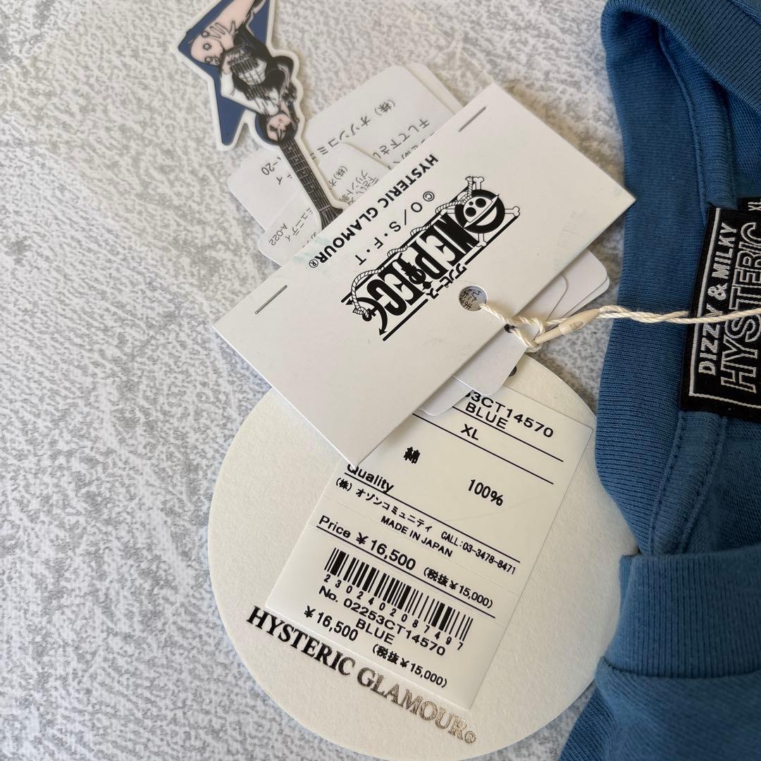 未使用タグ付き：XL ONE PIECE x HYSTERIC GLAMOUR