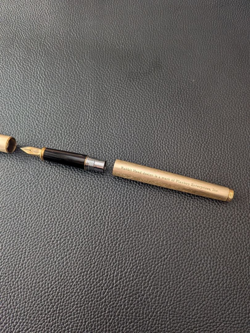 【美品】プラチナ万年筆　Playboy 14K 　細字（F)