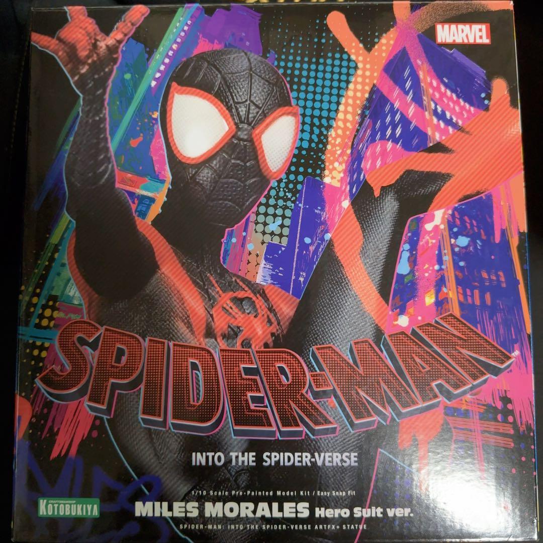 コトブキヤ　ARTFX+ スパイダーバース　スパイダーマン　マイルスモラレス