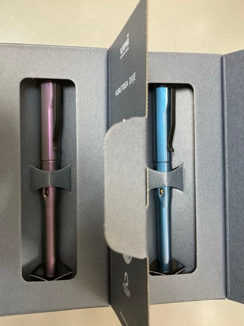 クルトガダイブ　オーロラパープル　アビスブルー