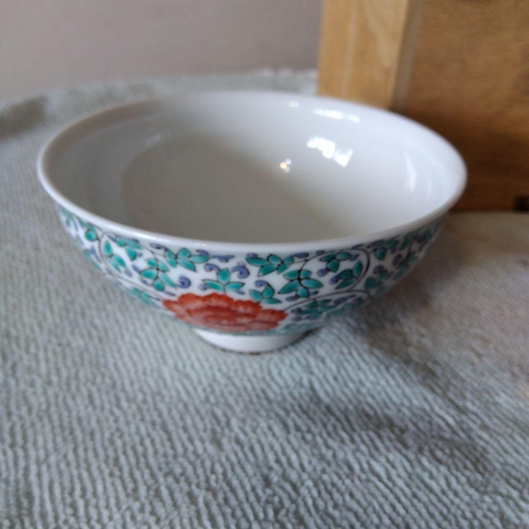 錦　唐花紋天目茶碗