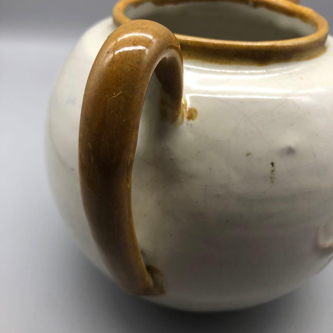 メキシコプエブラタラベラ焼ビンテージ陶器伝統工芸バード鳥ティーポット大サイズ