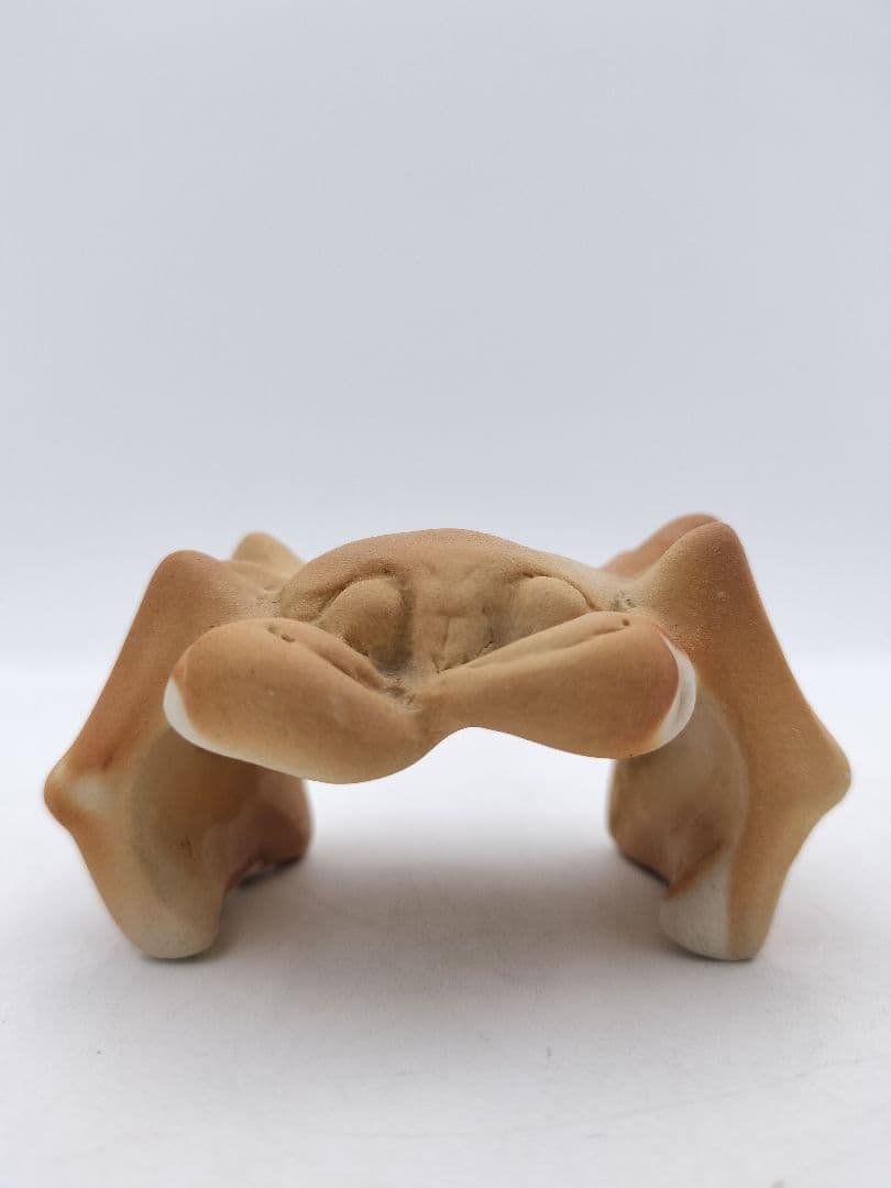 c154【新品・未使用】蓋置 緋﨔 カニ 今岡三四郎 木箱 茶道具