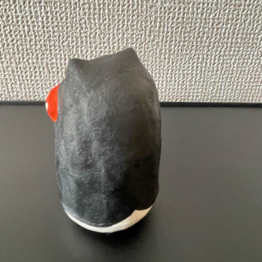 希少✤ 六原張子 起き上り小法師 鯛もちにゃー 民芸品 にゃー 黒色