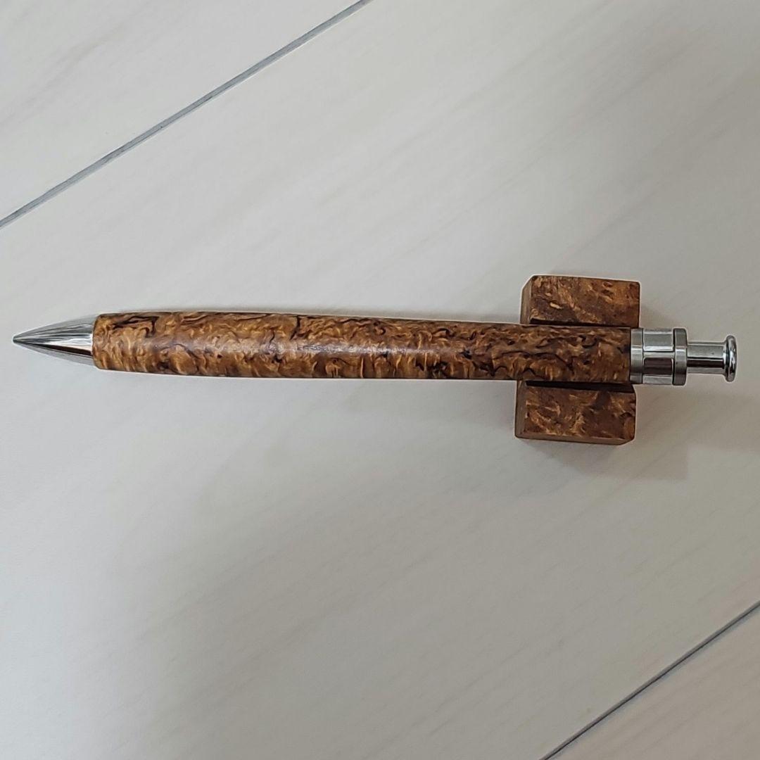 工房楔　ペンシル楔　スタビライズドウッド　マースルバーチ 花梨リボン杢