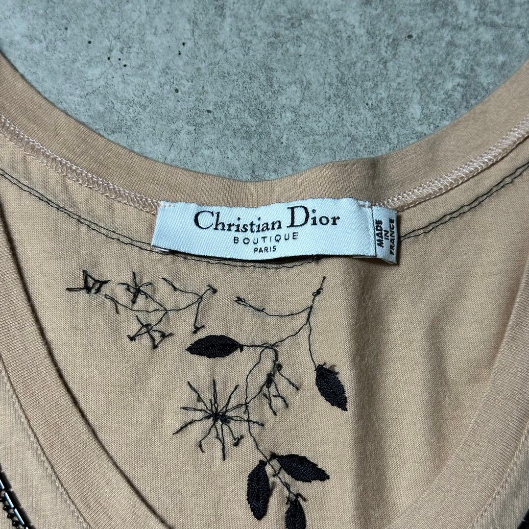 Christian Dior ビーズ タンクトップ Galliano期36