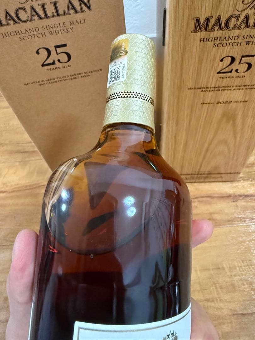 MACALLAN 25年 700ml ウイスキー 木箱付 新品未開封 マッカラン