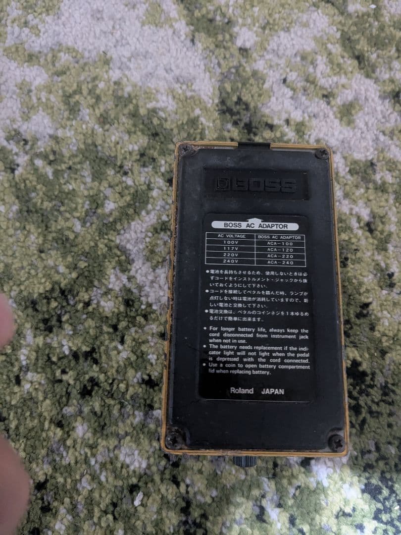 BOSS OverDrive OD-1ジャンク　シリアル211100 動作未確認