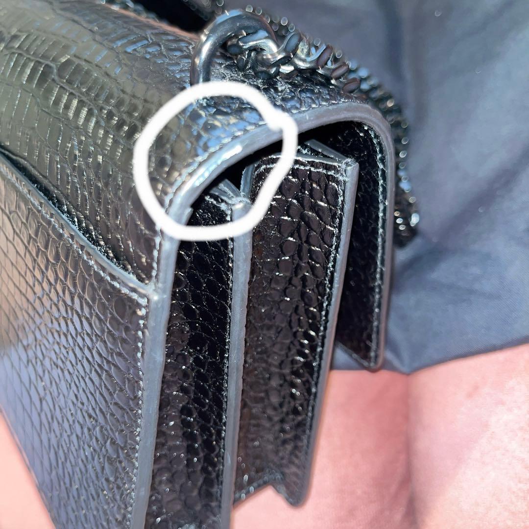 極美品 SAINT LAURENT サンローラン サンセット チェーンショルダー