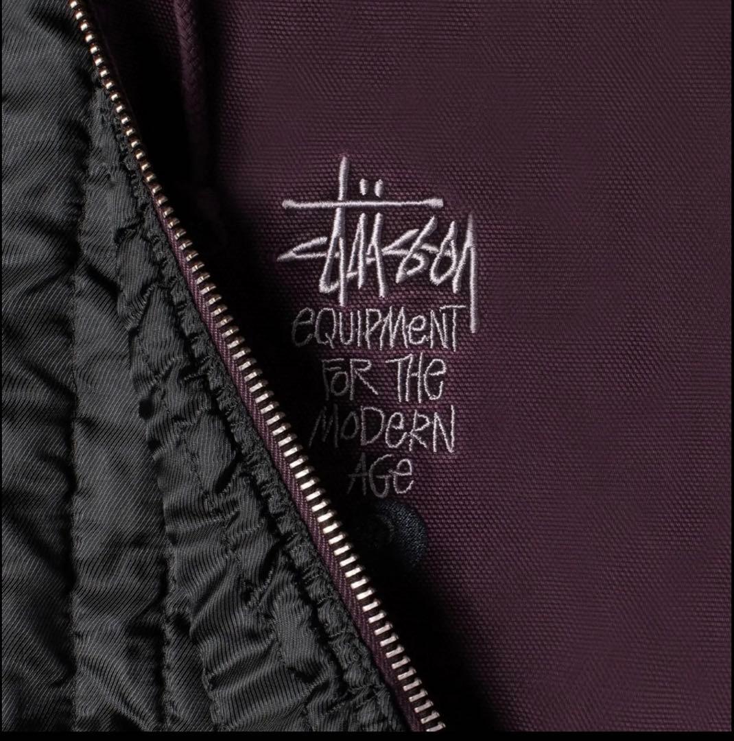 Stussy Quality Workgear M バーガンディジャケット