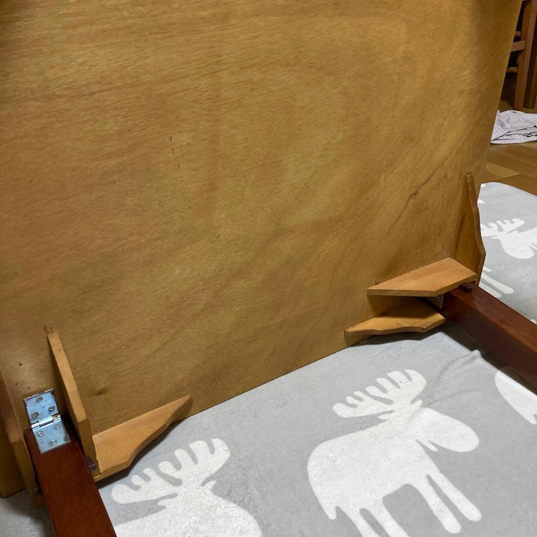 和モダン　座卓　脚折り畳み式(75㎝正方形)