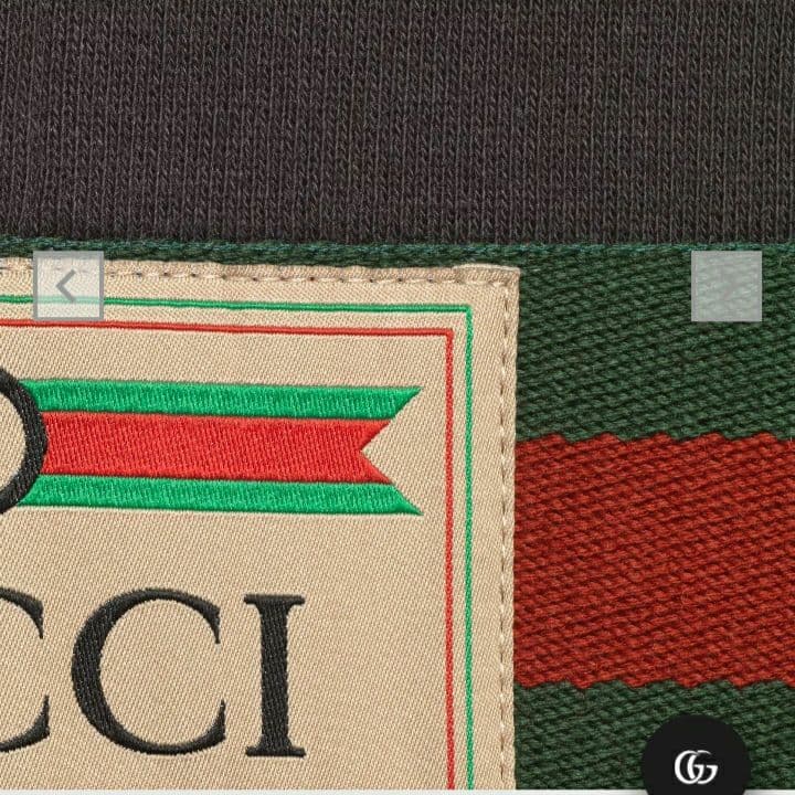 新品*GUCCI グッチ ラベル付き コットン ジャケット パーカー  グレー