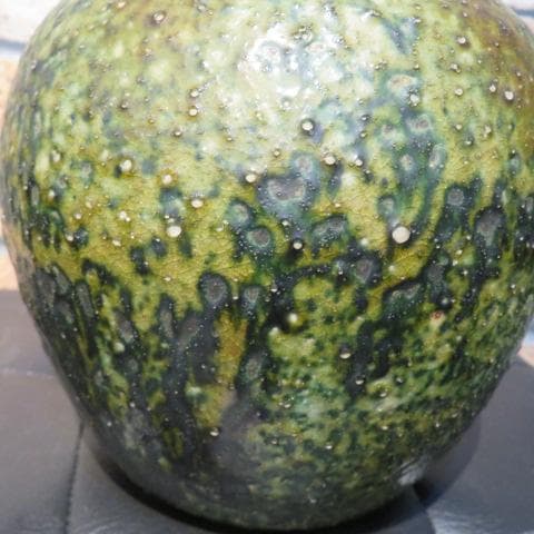 人間国宝 田村耕一 緑釉壺 益子焼 壺 共箱 未使用品