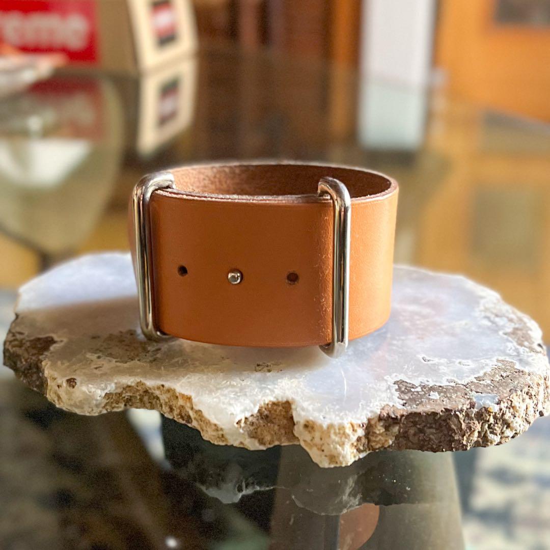 希少 美品 HERMES アピ マルジェラ期 レザーブレスレット エルメス