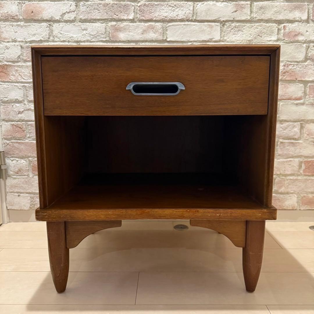 ドレクセル ヘリテイジ リシェル シンガー ナイトテーブル 米軍家具