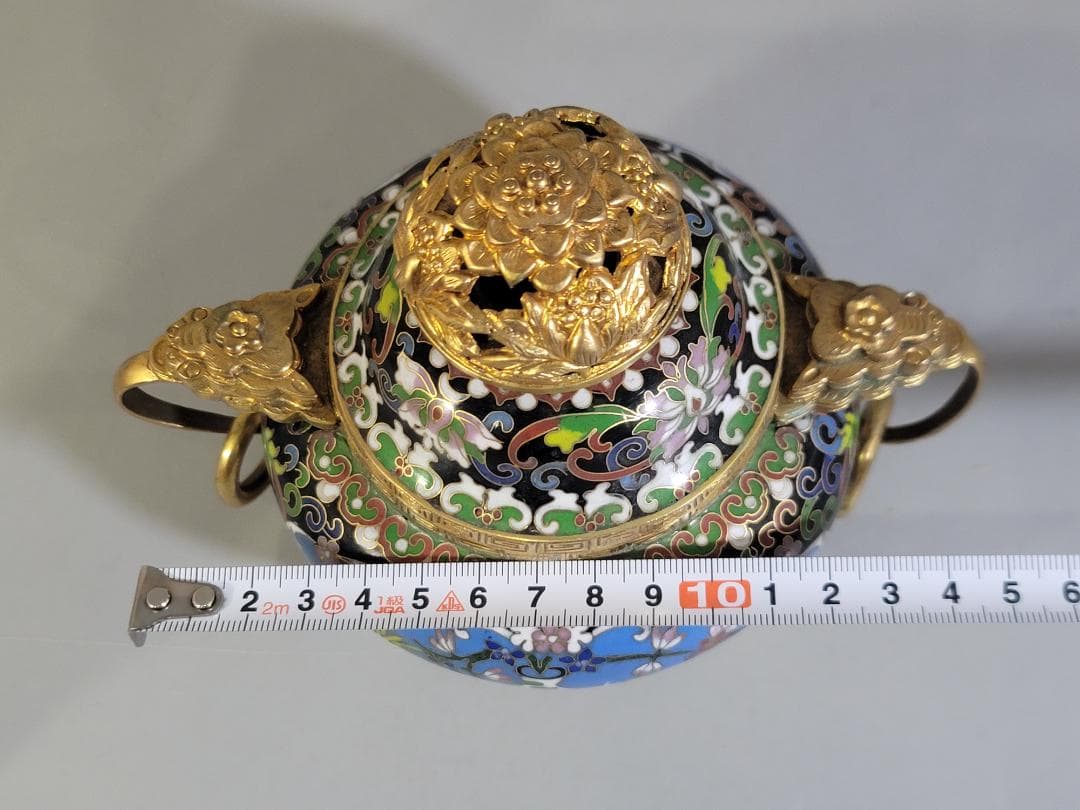 中国美術 七宝 香炉 DT314