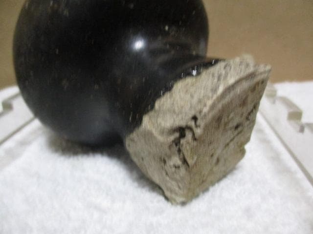 古瀬戸　鉄釉の仏花器　鎌倉ですが　O35-1